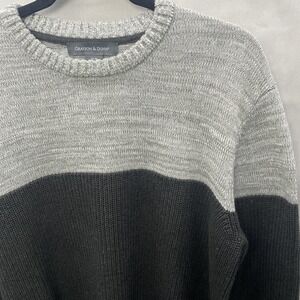 GRAYSON & DUNN‎ SOLID GRAY COTTON Long Sleeve CREWNECK SWEATER Men's XL NWOT